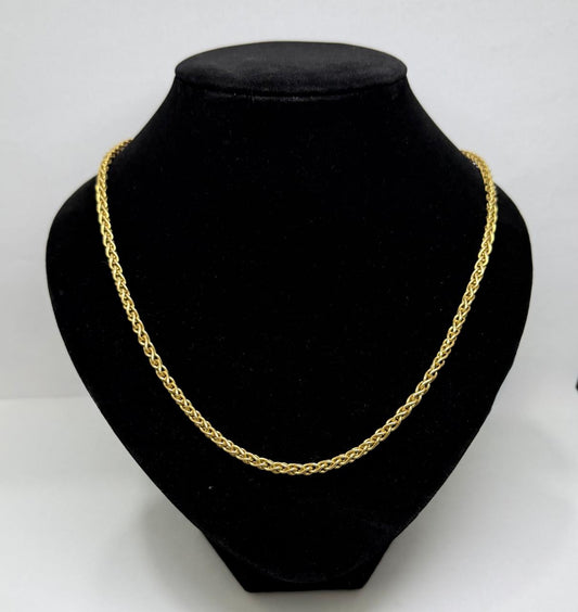 ✨💛 Cadena de Oro de 14K Diseño Eslabón Trenzado de 60 cm | 14.1 g de Oro 💛✨
