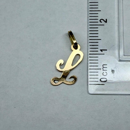 ✨💛 Dije de Oro de 14K Letra "L" | 0.5 g de Oro 💛✨