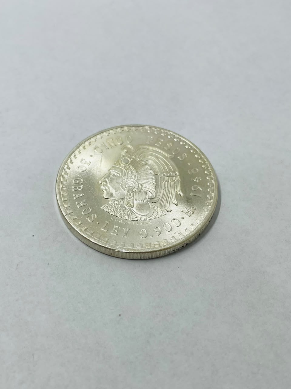 Moneda de Plata Cuauhtémoc-Usado