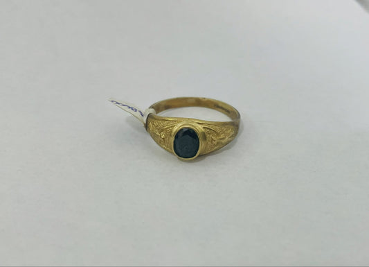 Anillo Oro con piedra 10k/3.80gr/#12