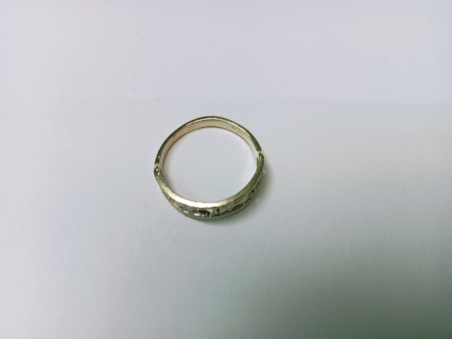 Anillo de Oro 10K – Diseño de la Suerte | Medida 7.5