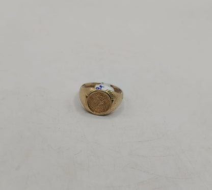 Anillo tipo sello ORO10k peso 2.7gr, usado