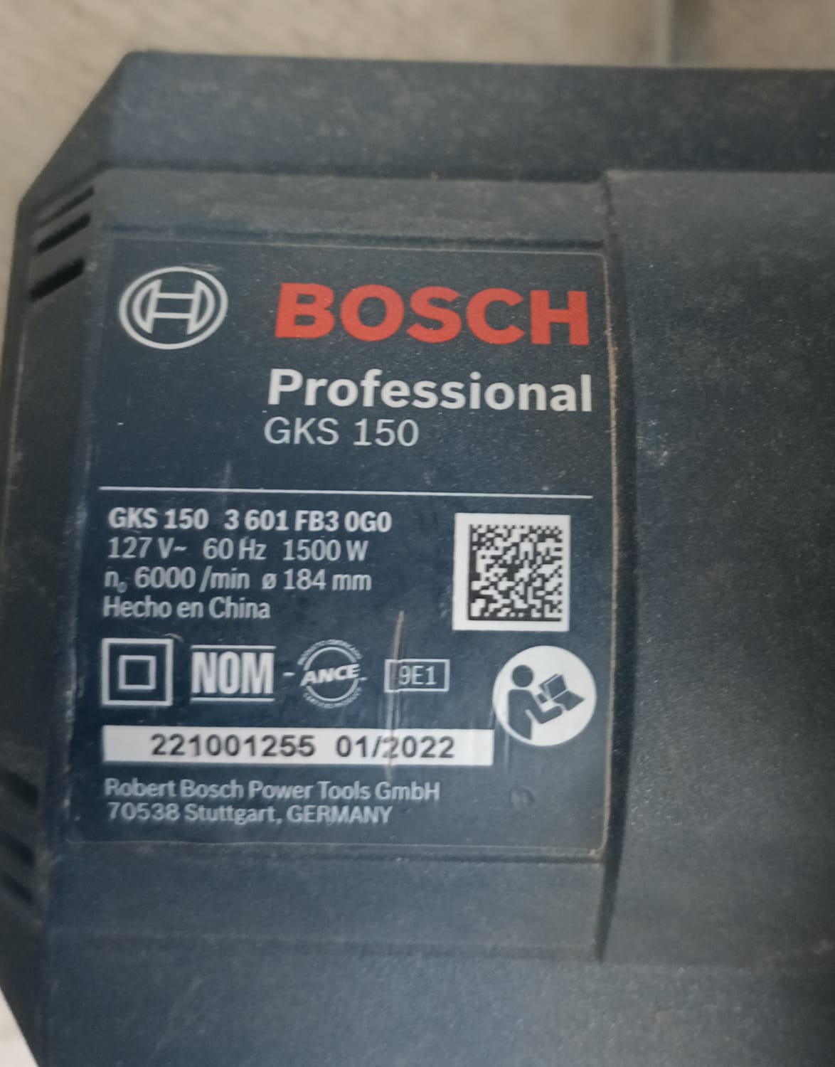 Sierra circular BOSCH gk-150w, usado