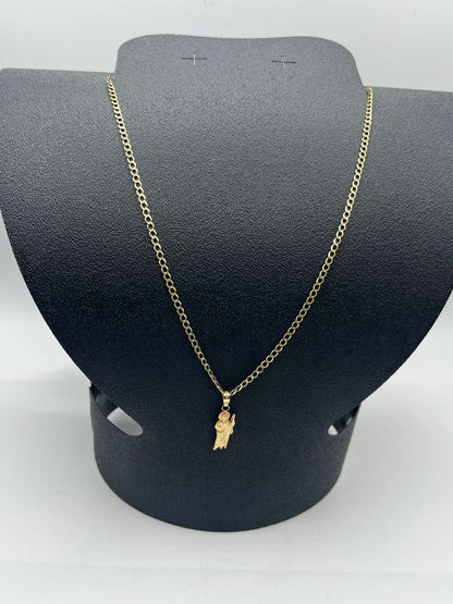 Cadena de oro 1 x 1 sin dije san juditas 10k peso 4.7 grs usada