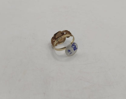 Anillo ojo de gato verde ORO10k peso 1.6gr, usado