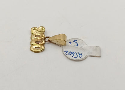 Dije #2000 ORO 10k peso .5gr