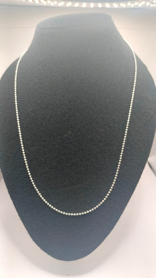 Cadena de PLATA 925 peso 6.3gr cuentas, nuevo