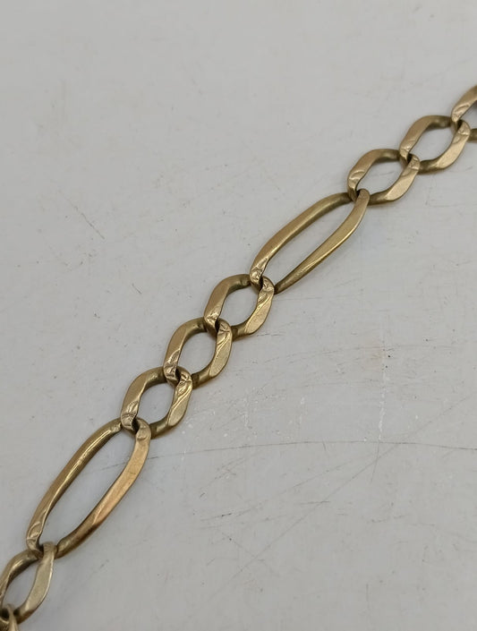 Esclava para caballero ORO 10k peso 9.9gr, usado