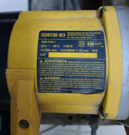 Cortadora de metal Dewalt d28730, usada