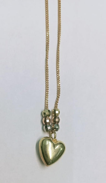 💛 Collar con Dije de Corazón en Oro 10k – Amor y Elegancia en Cada Detalle 💛