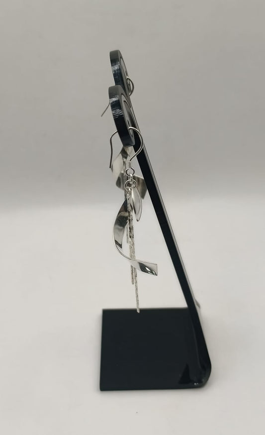 Aretes colgantes PLATA 925 peso 4.2gr