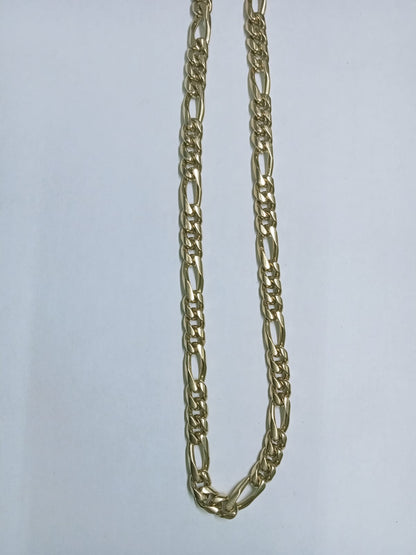 🔗 Cadena Fígaro en Oro 14k – Fuerza, Lujo y Estilo en una Sola Pieza 🔗