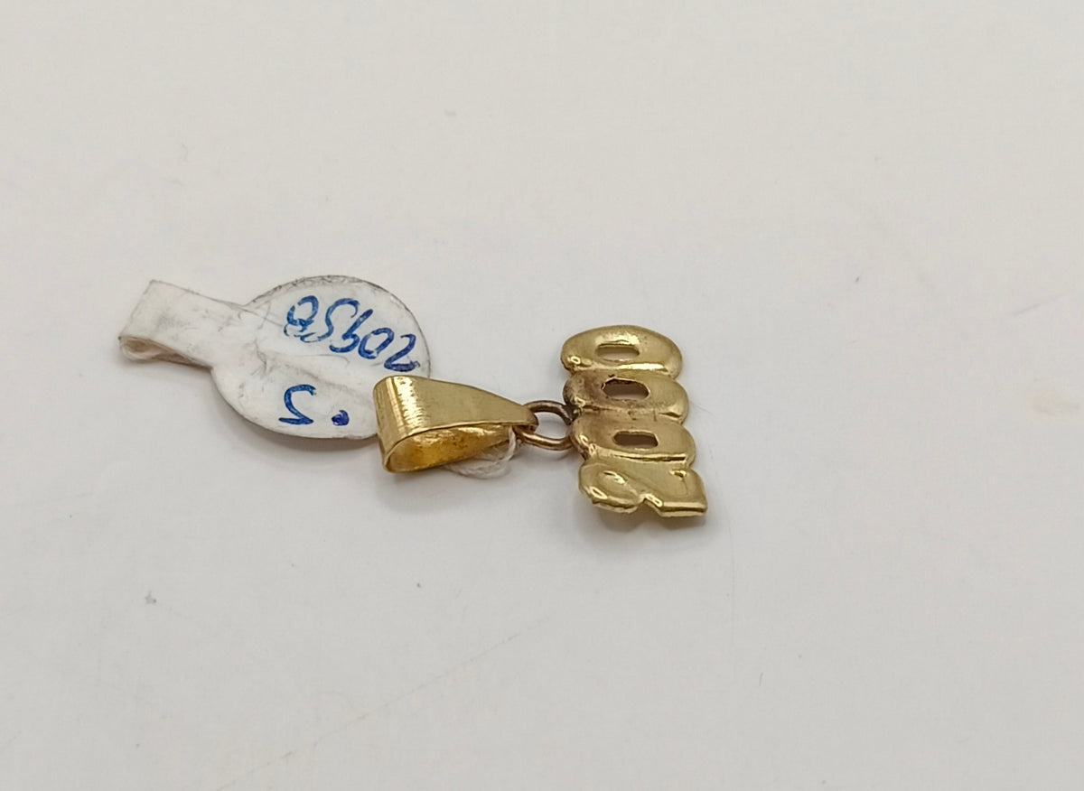 Dije #2000 ORO 10k peso .5gr