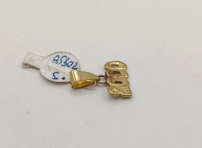 Dije #2000 ORO 10k peso .5gr