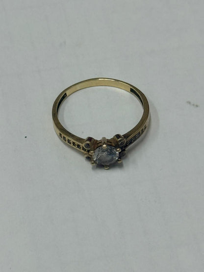 ANILLO CON SINTETICO 10K 2.4 GR #10