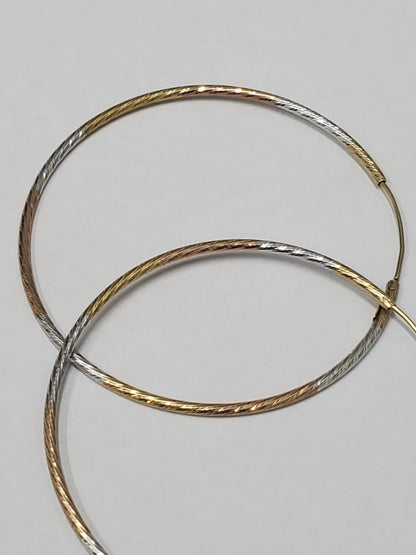 ARRACADAS DE ORO FLORENTINO 10 K