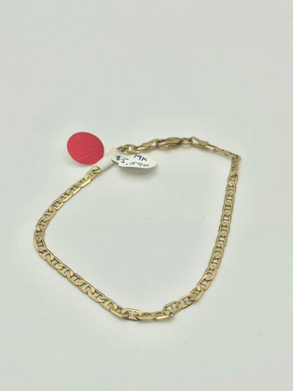 Pulsera de Oro Tejido Escalera — 14k | 2.7gr