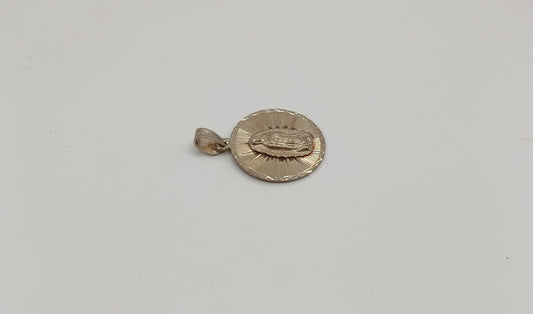 medalla redonda de Virgen PLATA 925 peso 6.6gr, usado