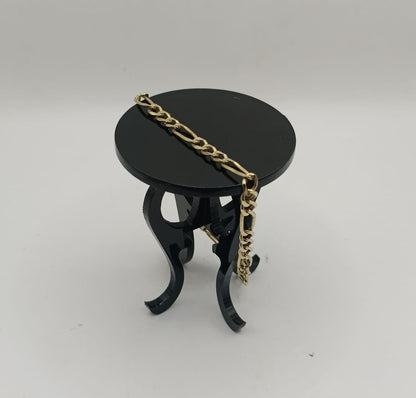 Pulsera eslabon 3x1 ORO 10k peso 4.5gr, usado