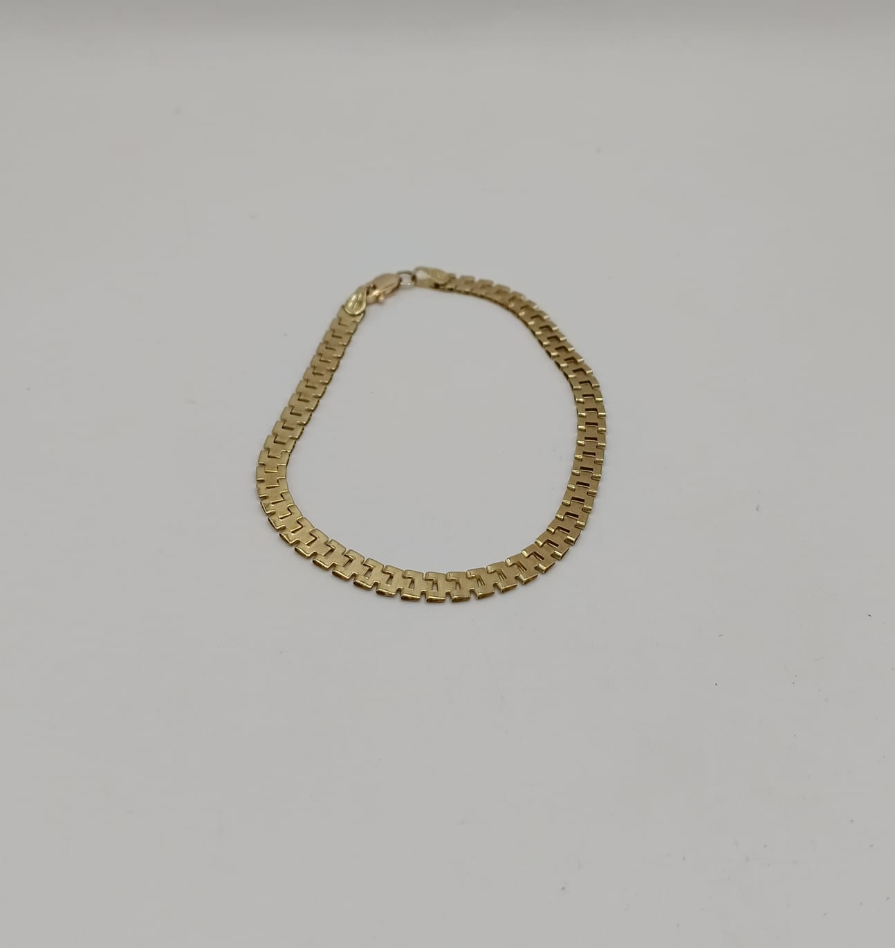 pulsera eslabon tipo rolex ORO 10k peso 2.2gr, usado