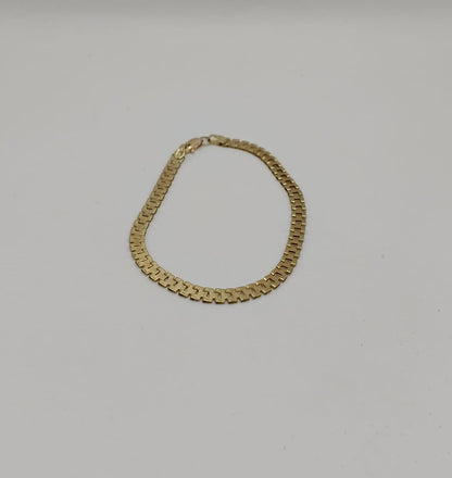 pulsera eslabon tipo rolex ORO 10k peso 2.2gr, usado