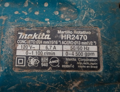 Rotomartillo 3 funciones MAKITA rh2472, usado