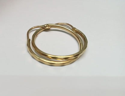 Arracadas Diamantadas en Oro 10K – 1.3g