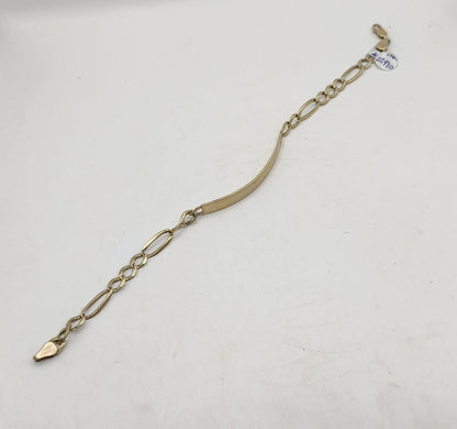 Esclava para caballero ORO 10k peso 9.9gr, usado