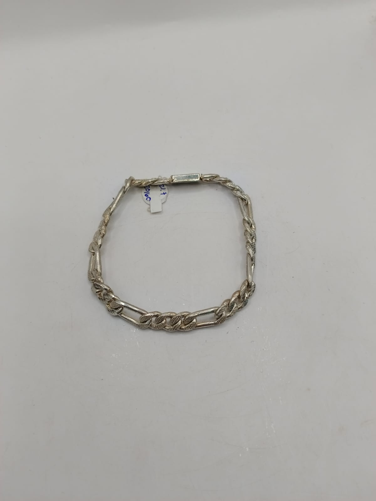 Pulsera eslabon 1x1 PLATA925 peso 21.7gr, usado