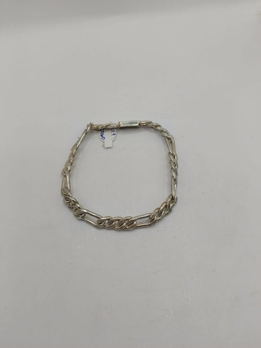 Pulsera eslabon 1x1 PLATA925 peso 21.7gr, usado