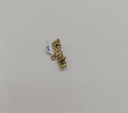 Broche nombre Karla ORO 10K peso 1.7gr, usado