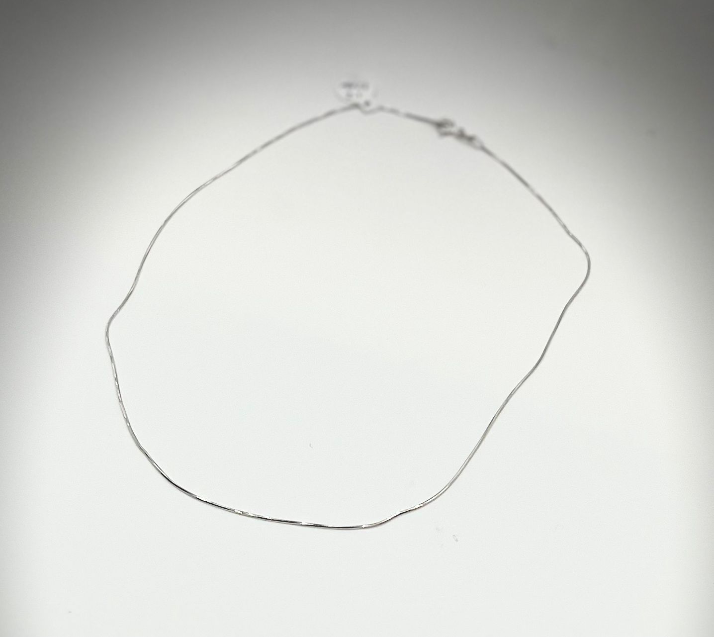 CADENA Oro Blanco Cadena Cola de Rata 14K 2.10 gramos 19 CM