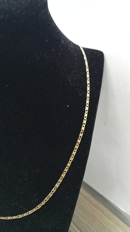 Cadena estilo gucci  10k 3.1gr 22cm largo