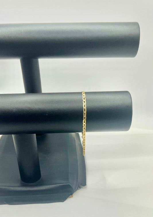 Pulsera de Oro Tejido Escalera — 14k | 2.7gr