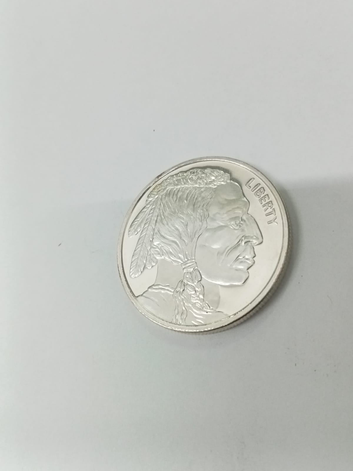 Moneda de Plata Buffalo Indio Americana .999