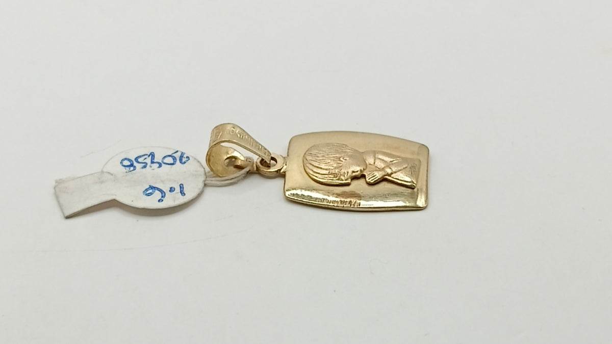 Dije religioso en cuadro ORO 10k peso 1.6gr