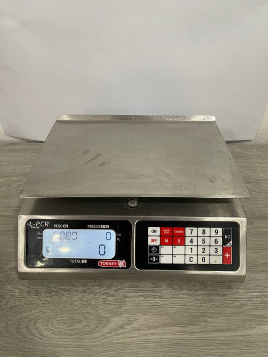 Torrey Lpcr-40 Báscula Acero Inoxidable 40 Kg. Caja Registradora-Usado
