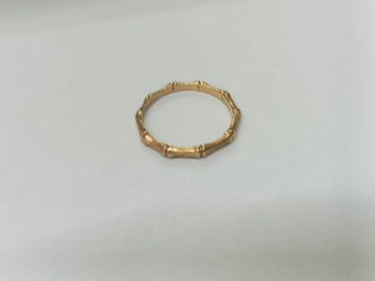 anillo de oro 14k -diseño huesitos