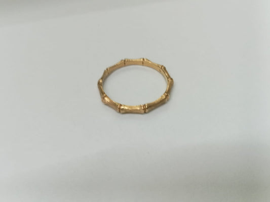 anillo de oro 14k -diseño huesitos