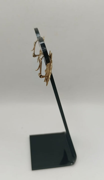 Aretes Sol ORO 10k peso 3.1gr, usado
