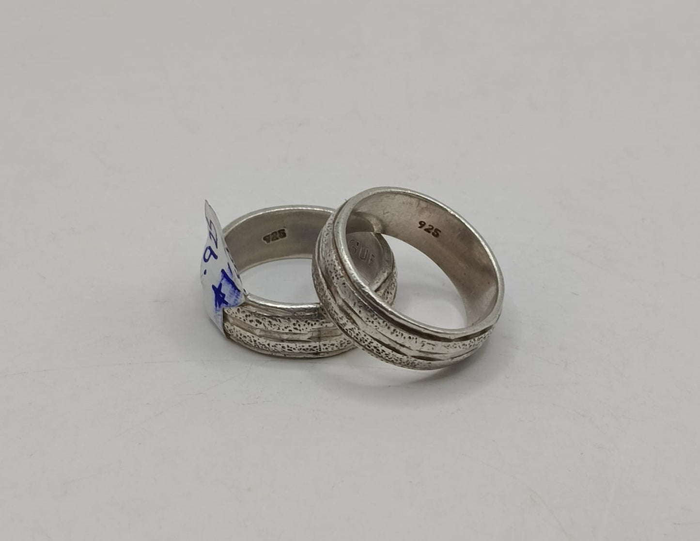 Argollas grabadas PLATA 925 peso 11.2gr #7, usado
