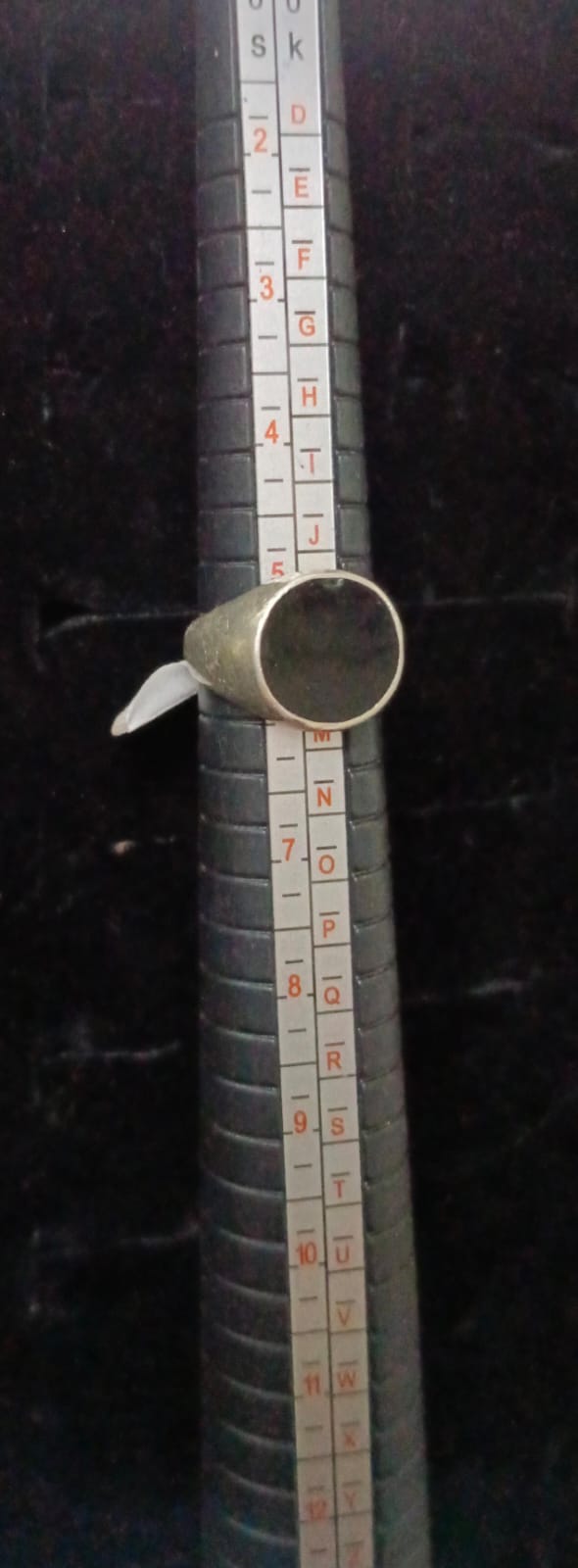 Anillo de PLATA 925 piedra negra peso 7.4gr, usado