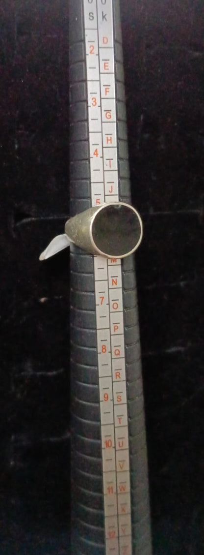 Anillo de PLATA 925 piedra negra peso 7.4gr, usado
