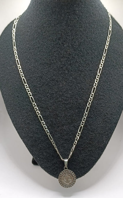 Cadena con dije PLATA 925 peso 12.6gr, usado