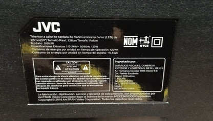 Pantalla smart tv JVC 50 pulgadas, usado