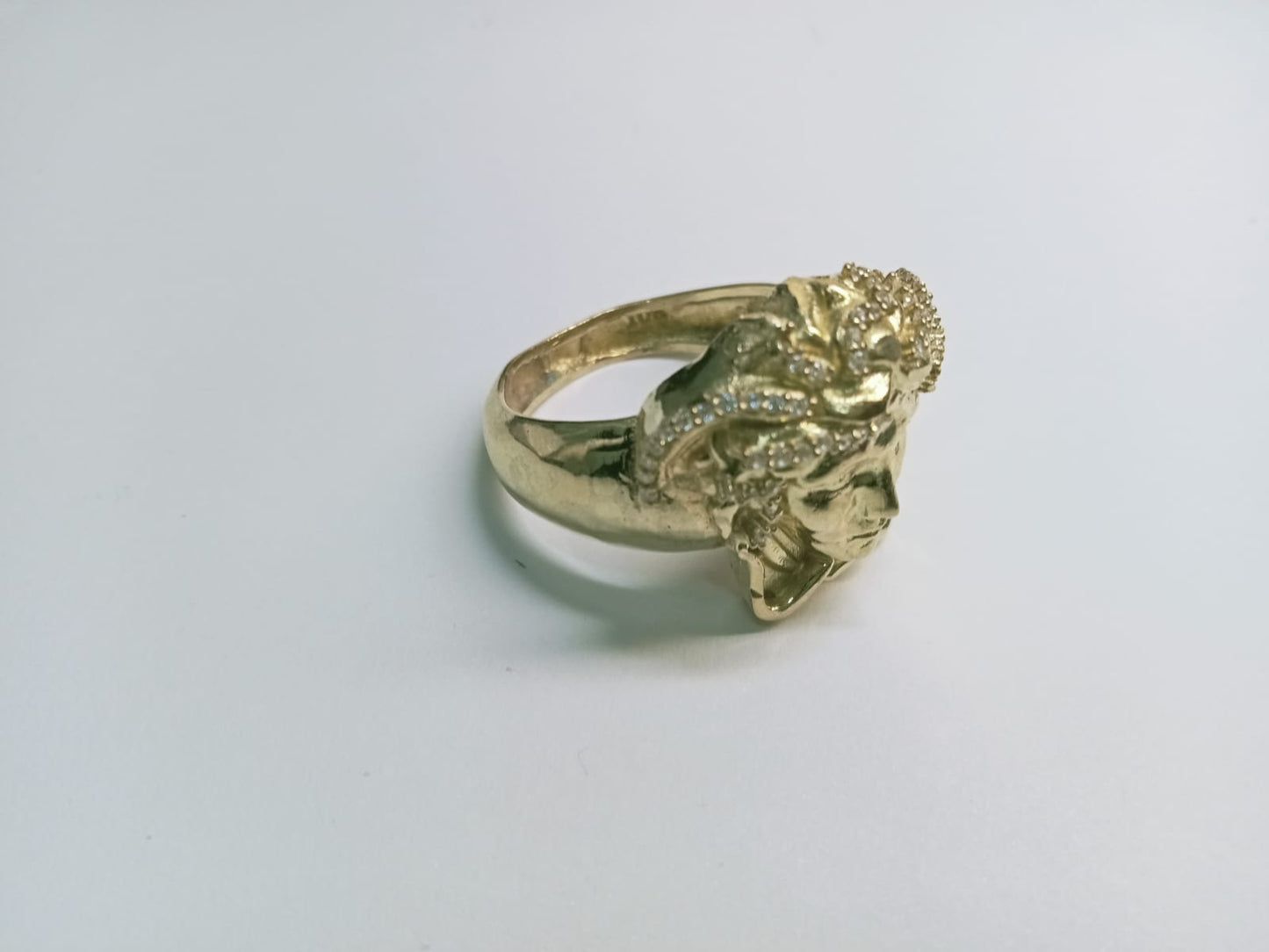 ✨ Anillo de Oro 08K Estilo Versace – Talla 13.5 ✨