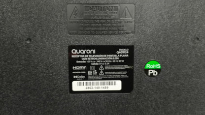 Smart tv QUARONI 40 pulgadas, usado