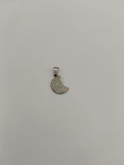 Dije media luna PLATA 925 peso 2.8gr, usado