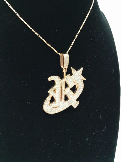 💕 CADENA Y DIJE EN ORO ROSA 14K — ELEGANCIA QUE BRILLA 💕