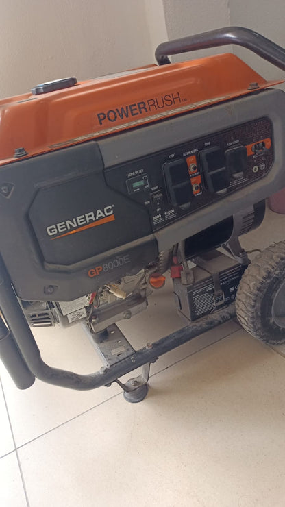 Generador Portátil Generac GP8000E – 8,000 W 🏷️  USADO 🎨🏷️